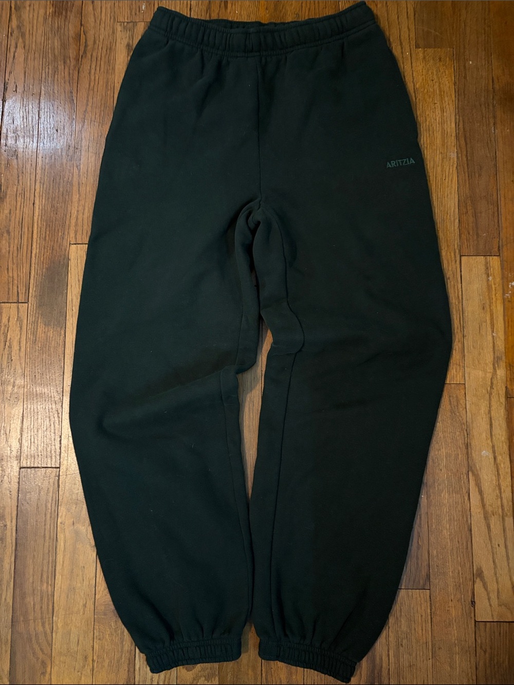 Aritzia Green Sweatfleece Joggers